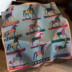 Colorful Horse Print Scarf
